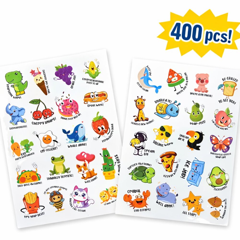 400ct Fun/Positive Stickers for Kids